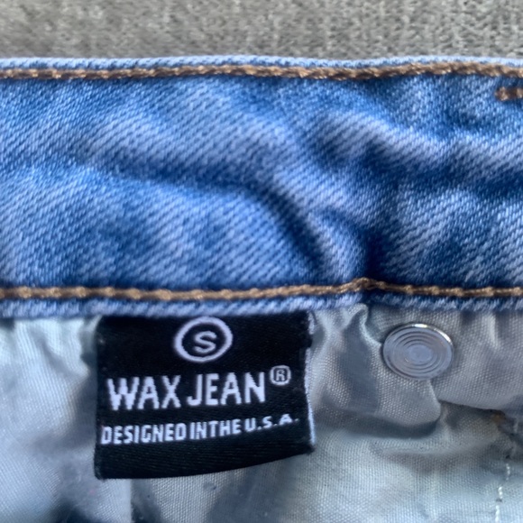Wax Jeans distressed SMALL mini jean skirt - Picture 4 of 5